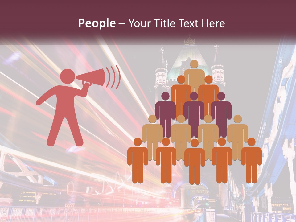 A Picture Of A Building With A Clock On It PowerPoint Template