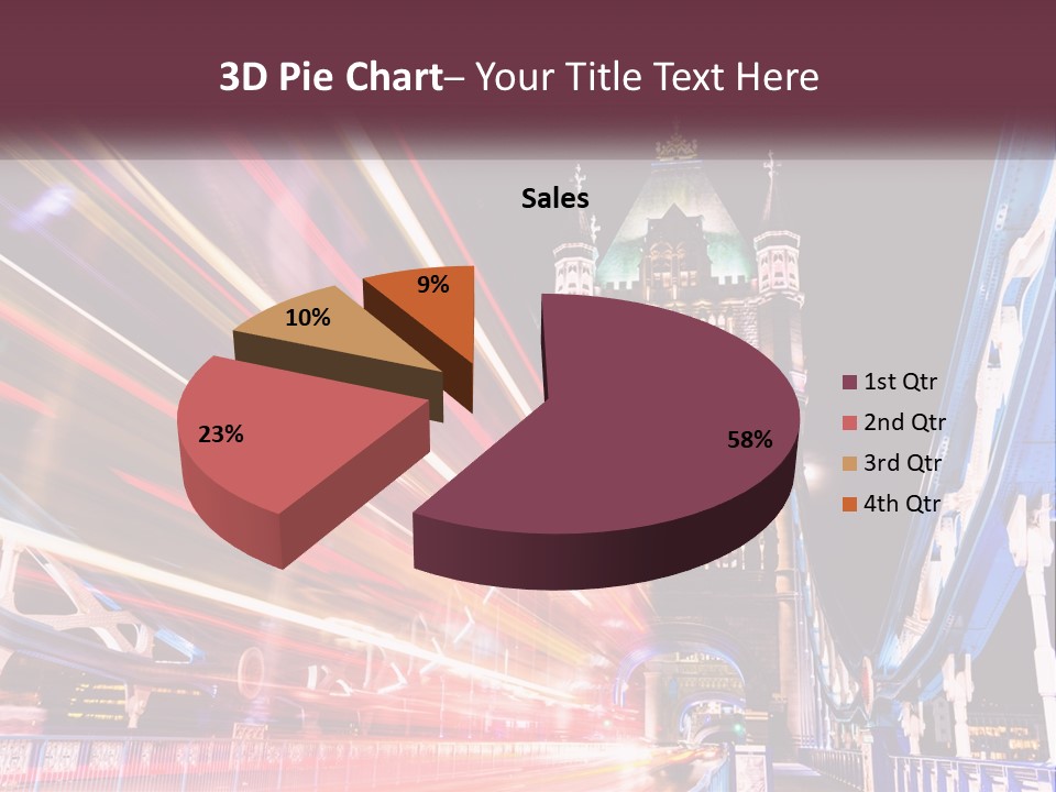 A Picture Of A Building With A Clock On It PowerPoint Template