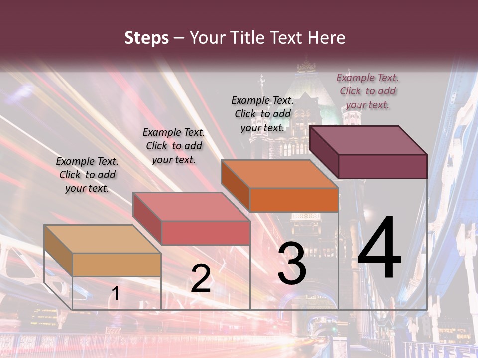 A Picture Of A Building With A Clock On It PowerPoint Template