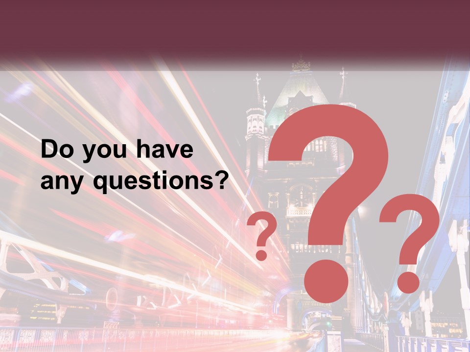 A Picture Of A Building With A Clock On It PowerPoint Template