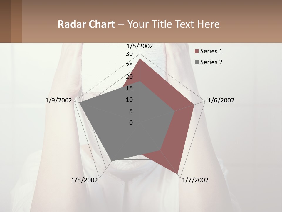 A Woman With Bandages Covering Her Face And Covering Her Eyes PowerPoint Template