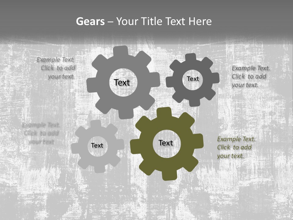 A Grungy Black And White Background With The Words Name Of Presentation Company Name PowerPoint Template