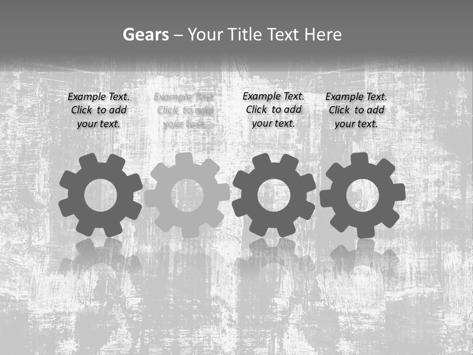 A Grungy Black And White Background With The Words Name Of Presentation Company Name PowerPoint Template