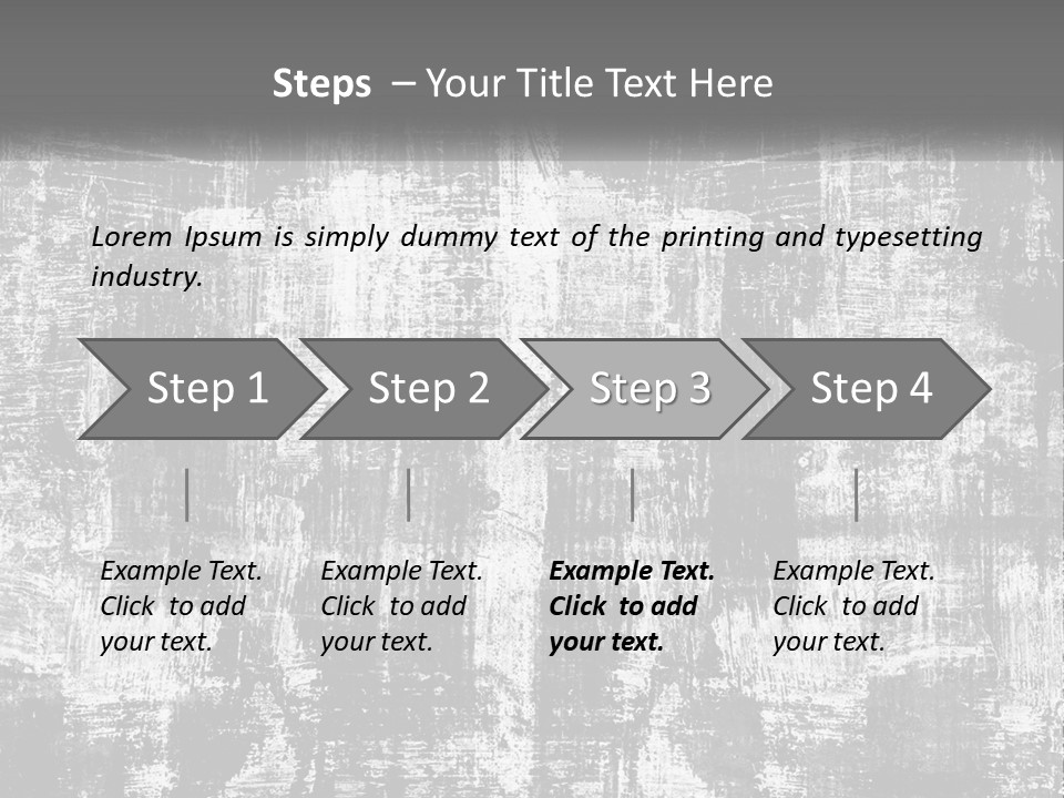 A Grungy Black And White Background With The Words Name Of Presentation Company Name PowerPoint Template