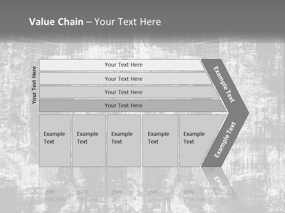 A Grungy Black And White Background With The Words Name Of Presentation Company Name PowerPoint Template