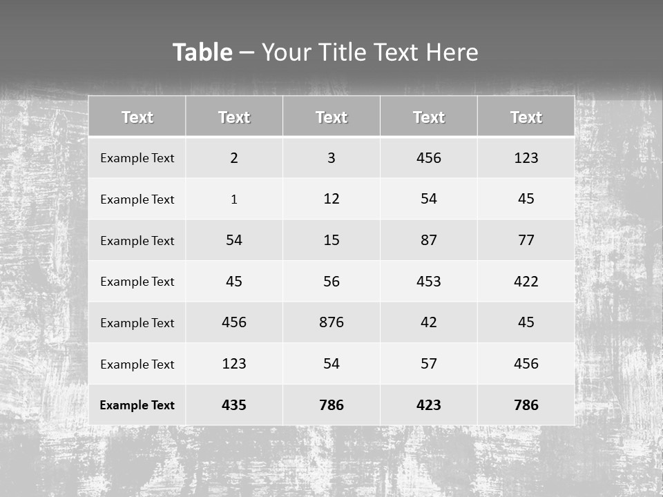 A Grungy Black And White Background With The Words Name Of Presentation Company Name PowerPoint Template