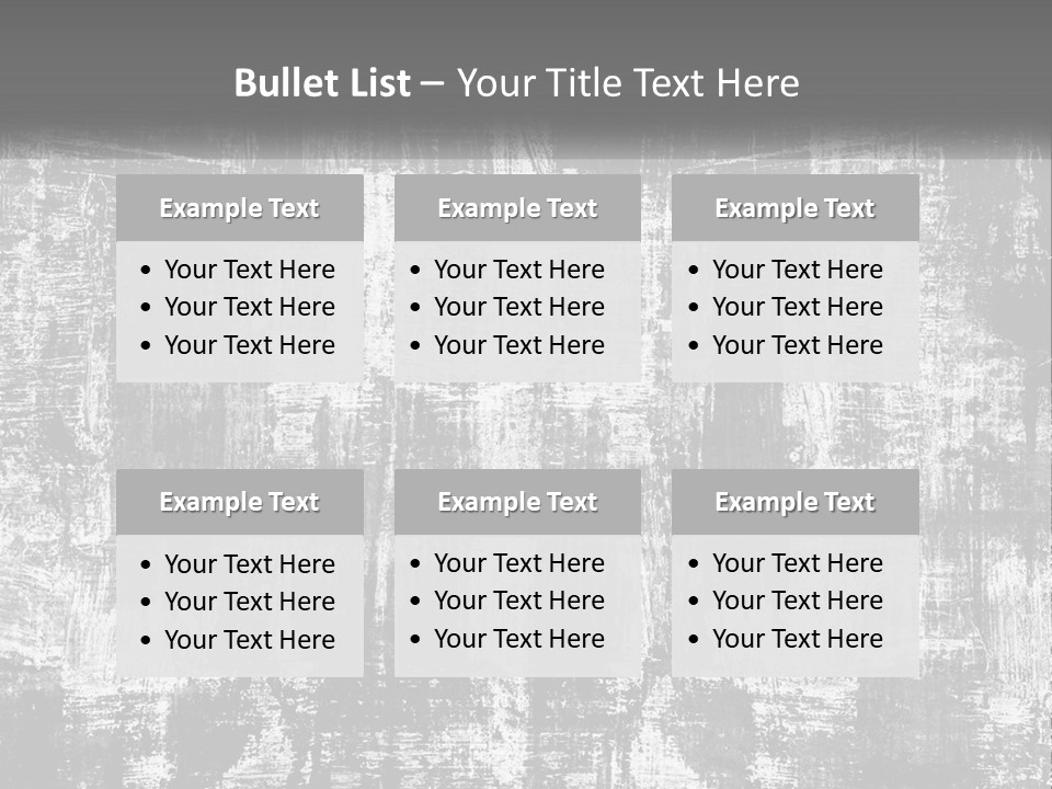 A Grungy Black And White Background With The Words Name Of Presentation Company Name PowerPoint Template