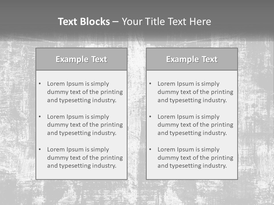 A Grungy Black And White Background With The Words Name Of Presentation Company Name PowerPoint Template