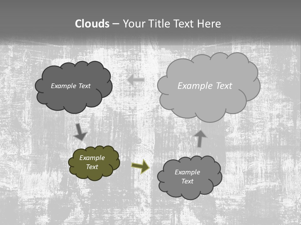 A Grungy Black And White Background With The Words Name Of Presentation Company Name PowerPoint Template