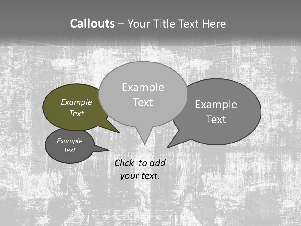 A Grungy Black And White Background With The Words Name Of Presentation Company Name PowerPoint Template