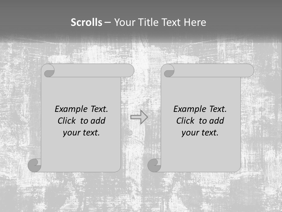 A Grungy Black And White Background With The Words Name Of Presentation Company Name PowerPoint Template