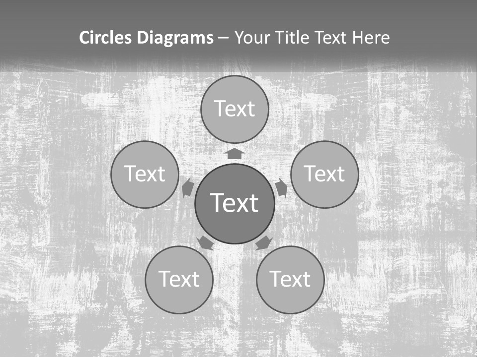 A Grungy Black And White Background With The Words Name Of Presentation Company Name PowerPoint Template