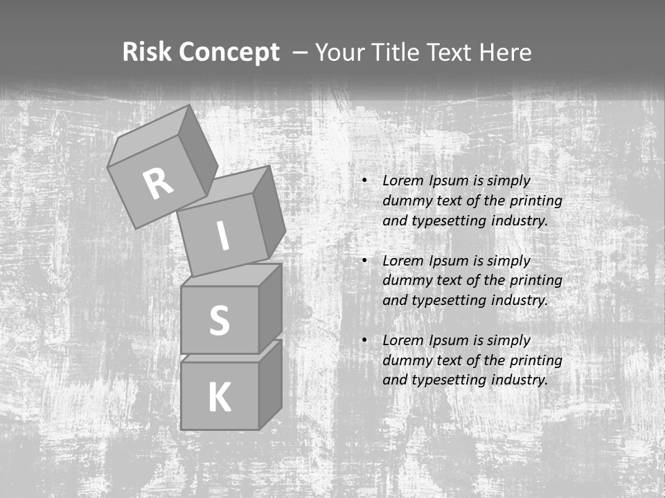 A Grungy Black And White Background With The Words Name Of Presentation Company Name PowerPoint Template