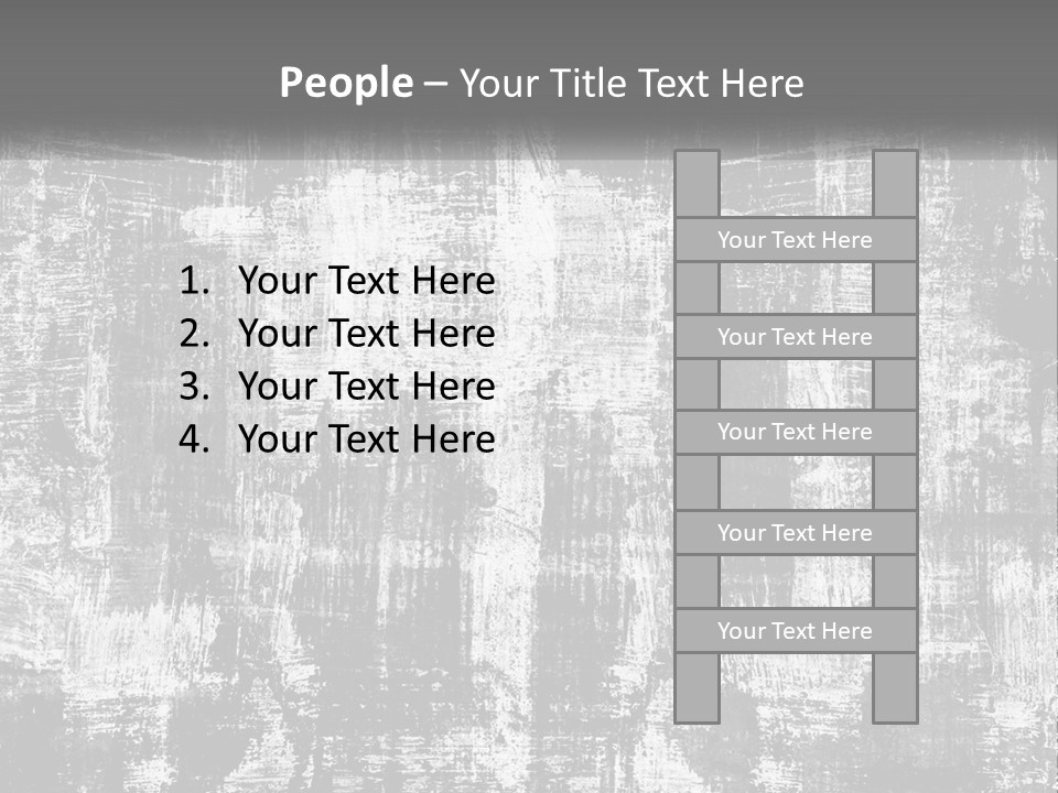 A Grungy Black And White Background With The Words Name Of Presentation Company Name PowerPoint Template