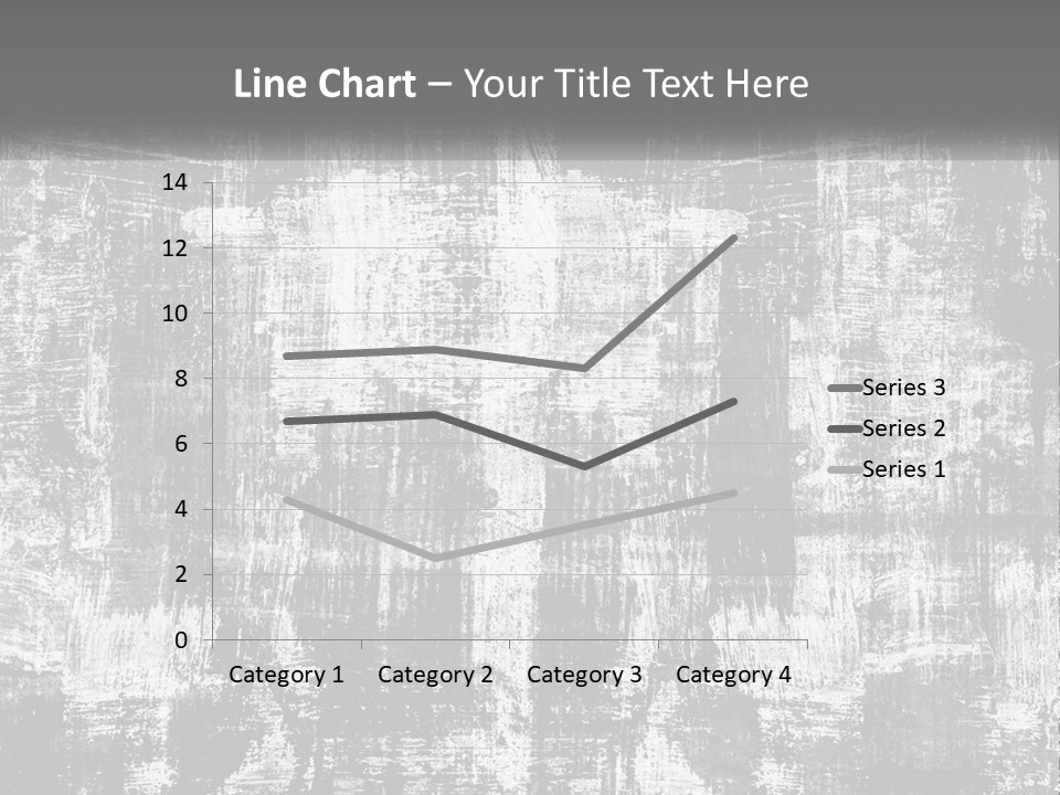 A Grungy Black And White Background With The Words Name Of Presentation Company Name PowerPoint Template