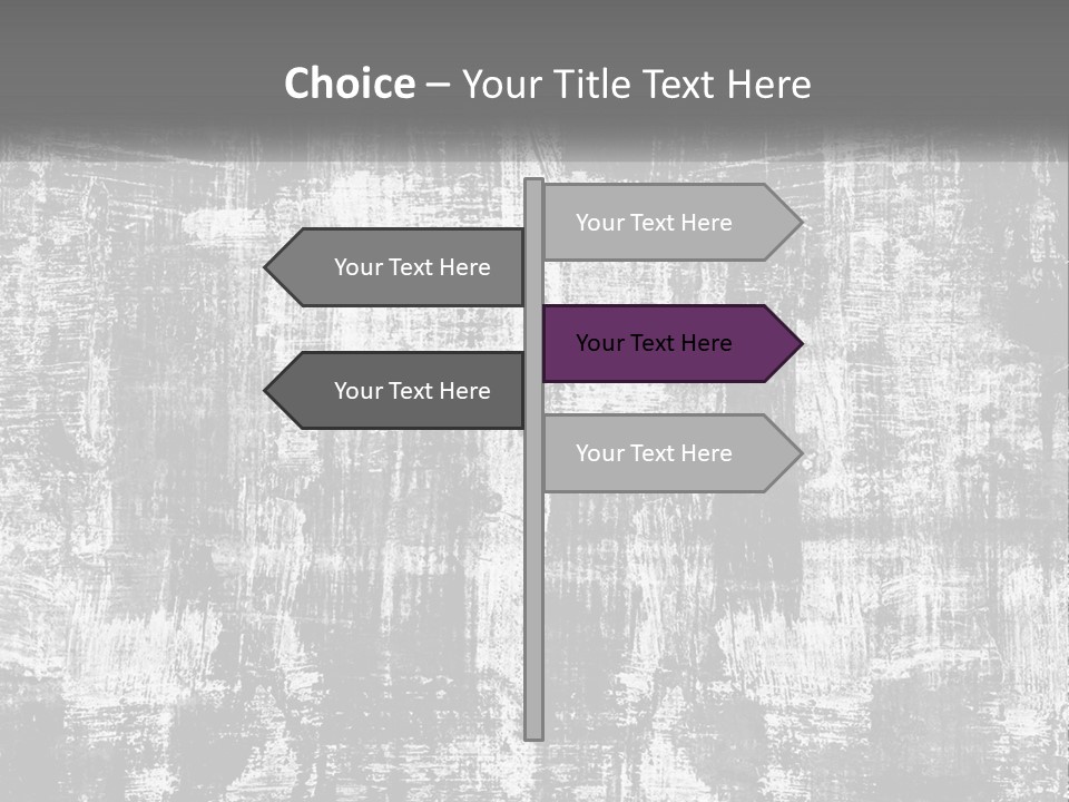 A Grungy Black And White Background With The Words Name Of Presentation Company Name PowerPoint Template
