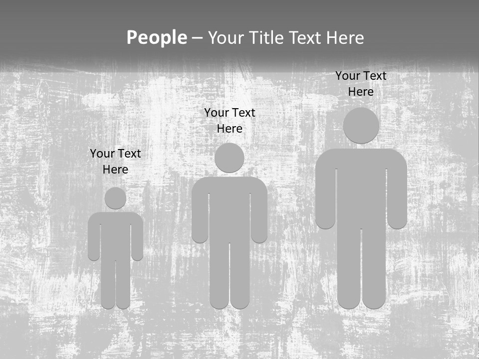 A Grungy Black And White Background With The Words Name Of Presentation Company Name PowerPoint Template