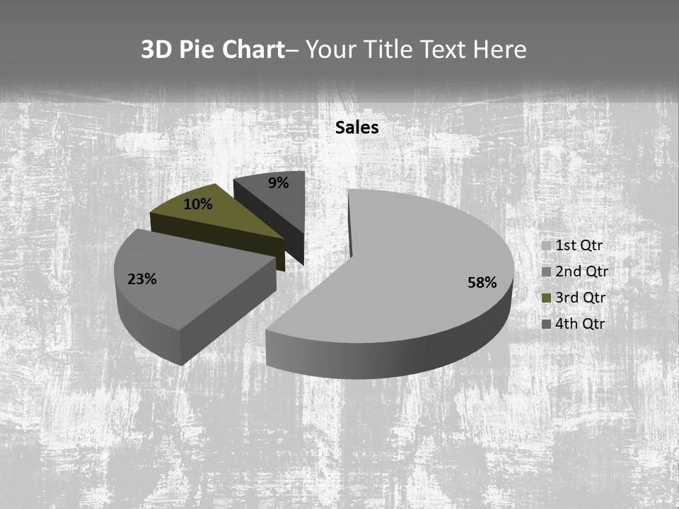 A Grungy Black And White Background With The Words Name Of Presentation Company Name PowerPoint Template