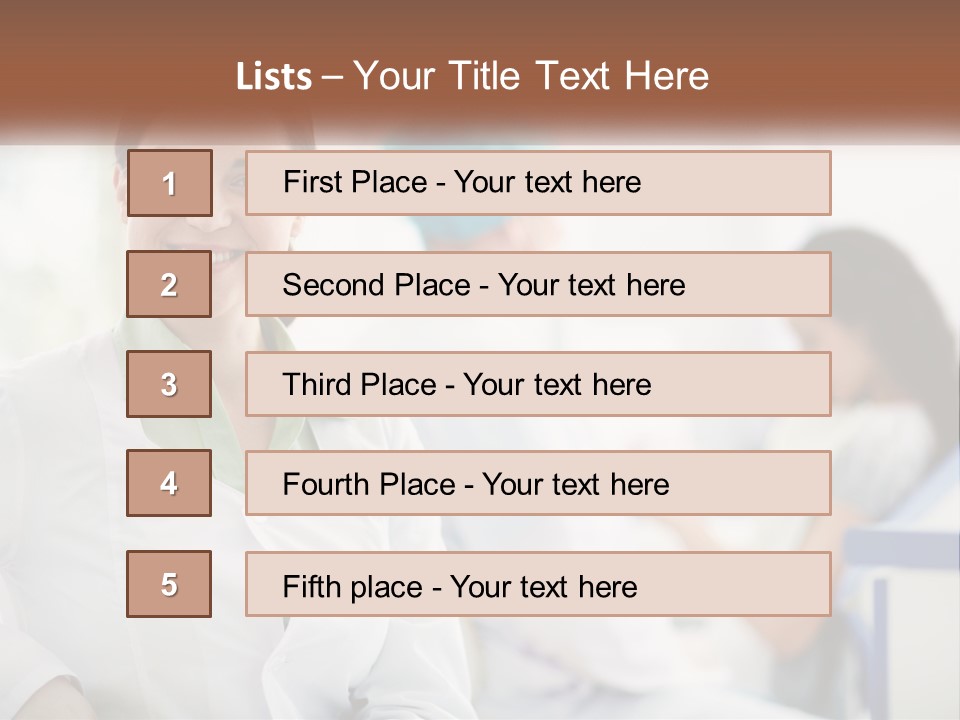 A Woman In A White Shirt Is Standing In A Hospital PowerPoint Template