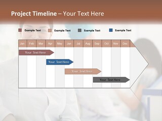 A Woman In A White Shirt Is Standing In A Hospital PowerPoint Template