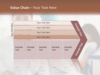 A Woman In A White Shirt Is Standing In A Hospital PowerPoint Template