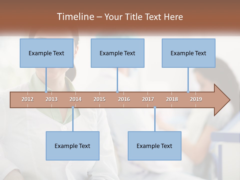 A Woman In A White Shirt Is Standing In A Hospital PowerPoint Template