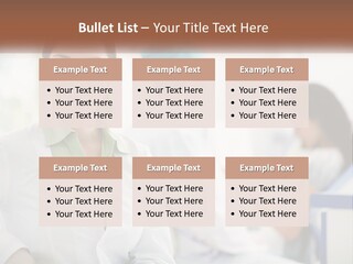 A Woman In A White Shirt Is Standing In A Hospital PowerPoint Template