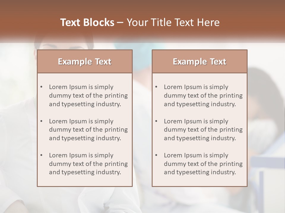 A Woman In A White Shirt Is Standing In A Hospital PowerPoint Template