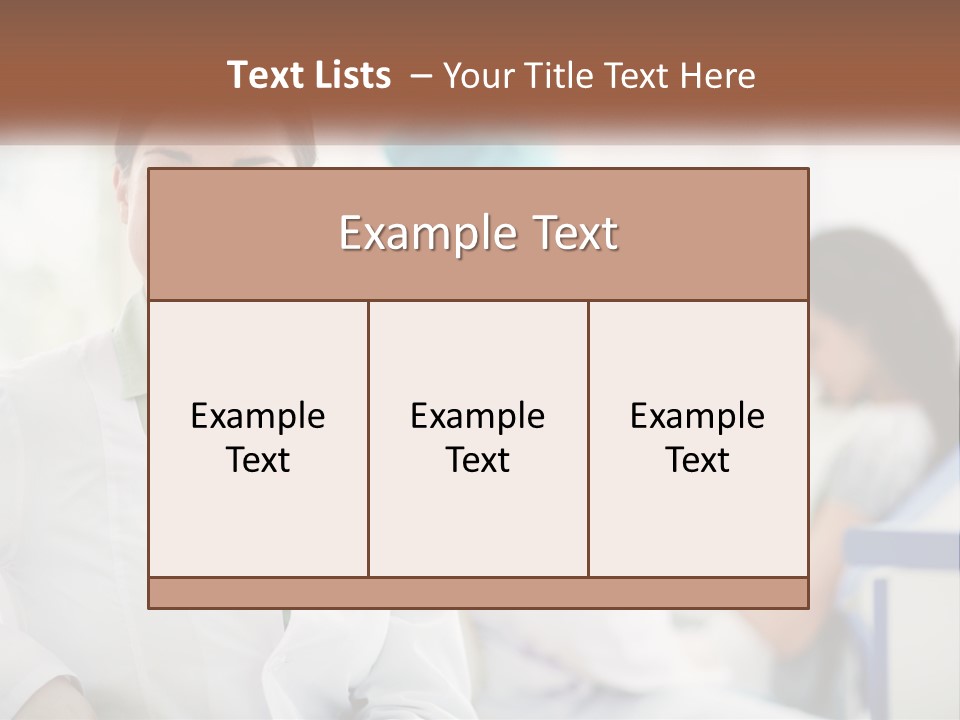 A Woman In A White Shirt Is Standing In A Hospital PowerPoint Template