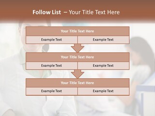 A Woman In A White Shirt Is Standing In A Hospital PowerPoint Template
