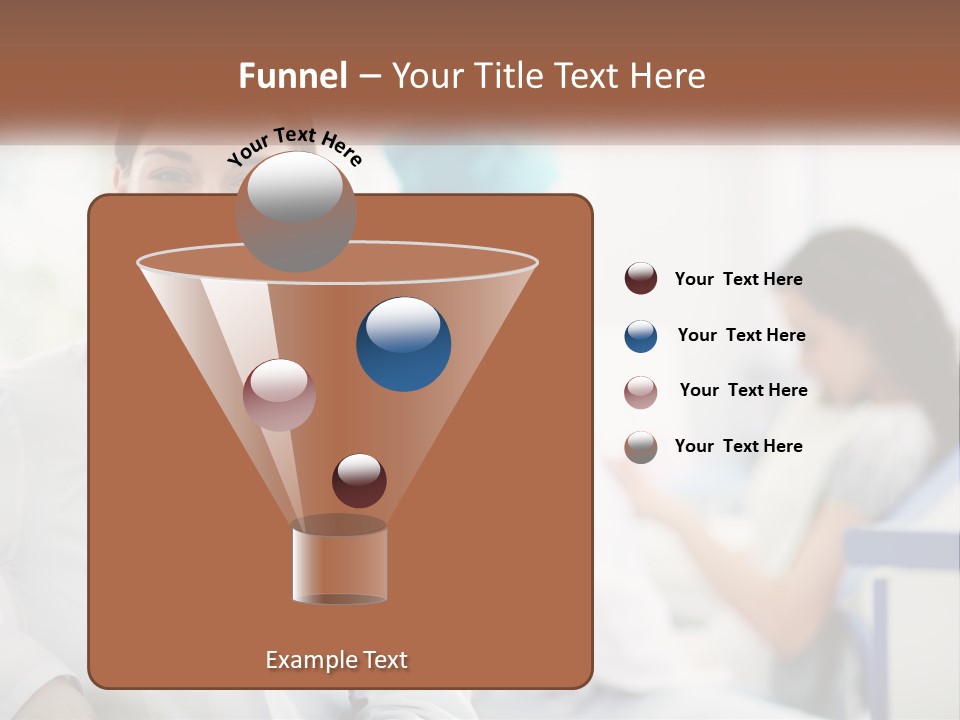 A Woman In A White Shirt Is Standing In A Hospital PowerPoint Template