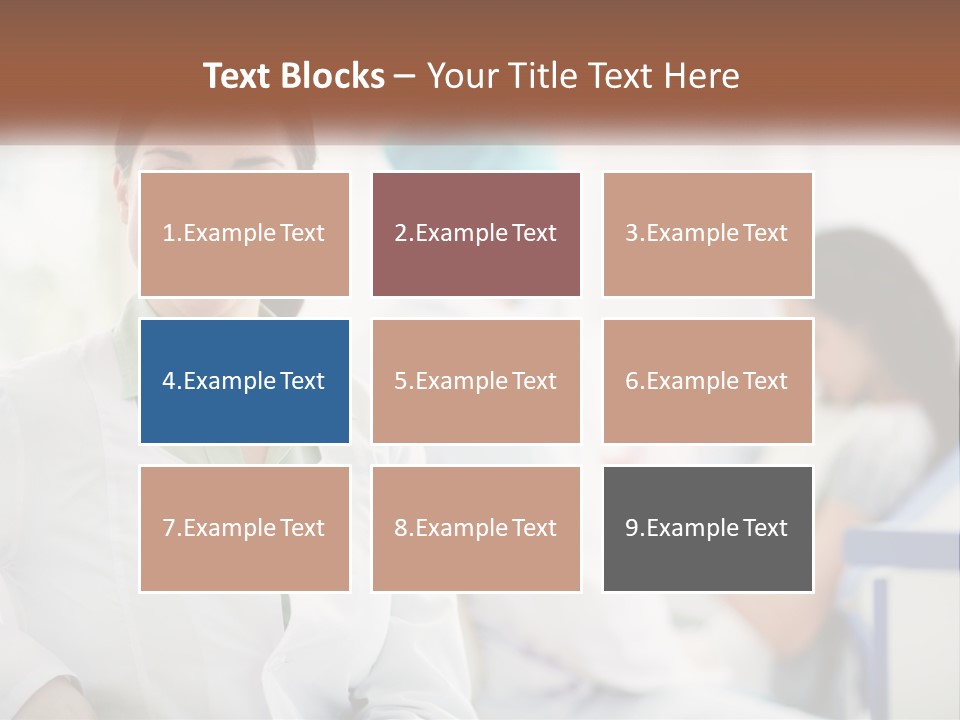 A Woman In A White Shirt Is Standing In A Hospital PowerPoint Template
