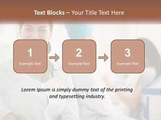 A Woman In A White Shirt Is Standing In A Hospital PowerPoint Template