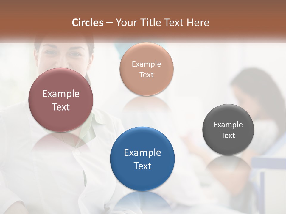 A Woman In A White Shirt Is Standing In A Hospital PowerPoint Template