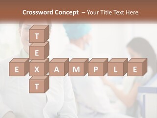 A Woman In A White Shirt Is Standing In A Hospital PowerPoint Template