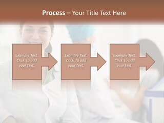 A Woman In A White Shirt Is Standing In A Hospital PowerPoint Template