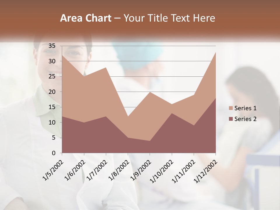 A Woman In A White Shirt Is Standing In A Hospital PowerPoint Template