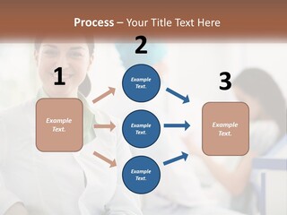 A Woman In A White Shirt Is Standing In A Hospital PowerPoint Template