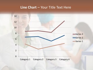 A Woman In A White Shirt Is Standing In A Hospital PowerPoint Template