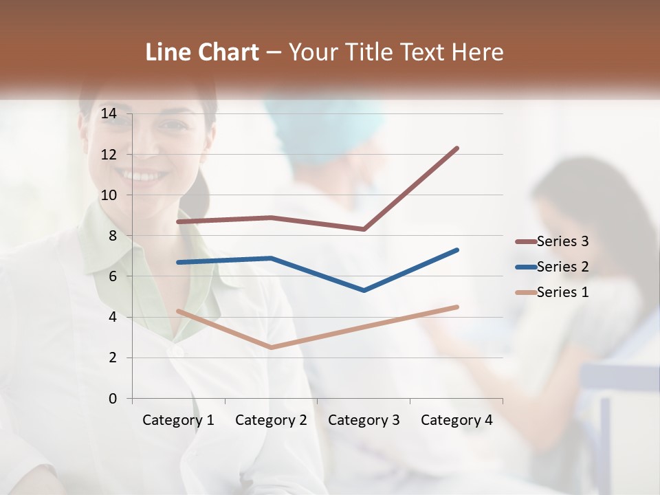 A Woman In A White Shirt Is Standing In A Hospital PowerPoint Template