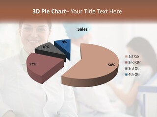 A Woman In A White Shirt Is Standing In A Hospital PowerPoint Template