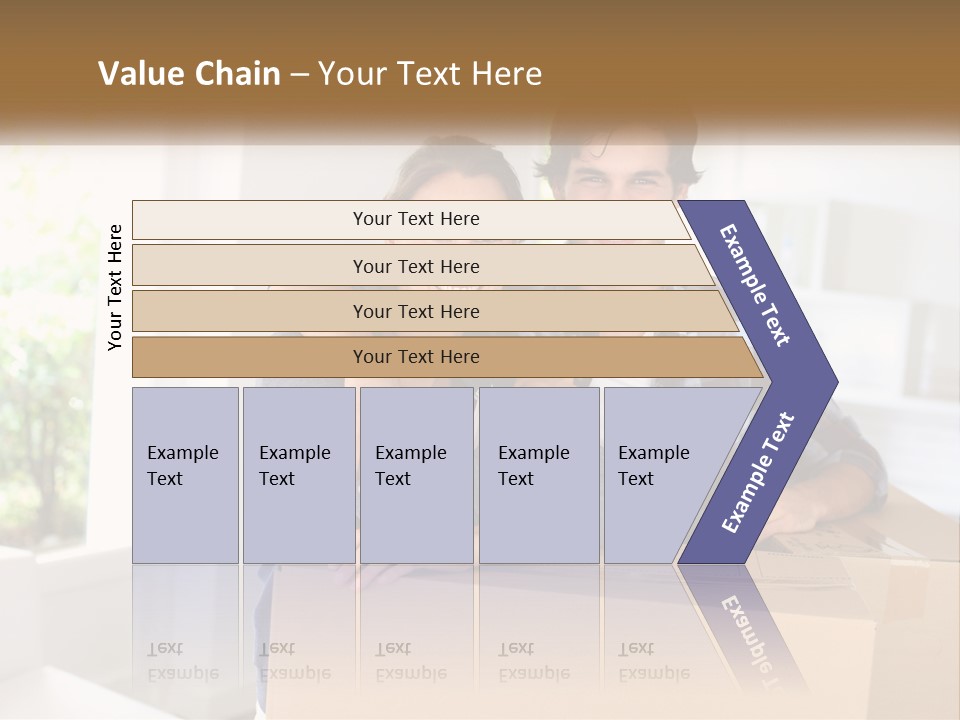 A Man And A Woman Are Sitting On A Cardboard Box PowerPoint Template