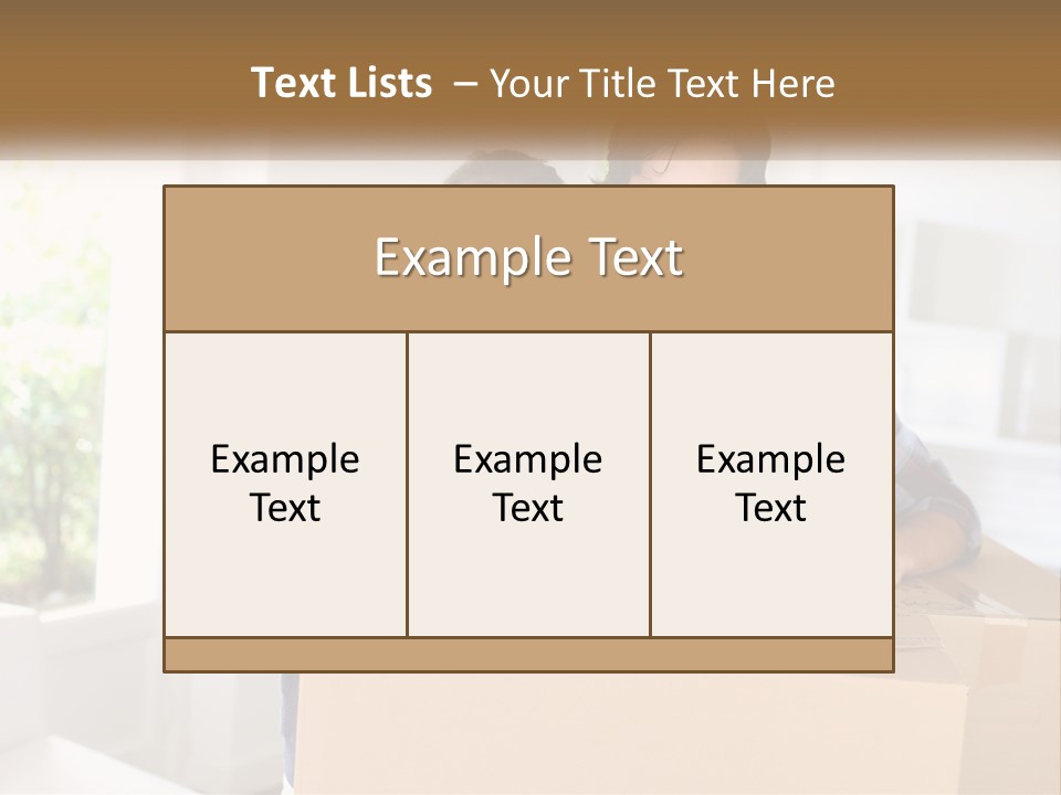 A Man And A Woman Are Sitting On A Cardboard Box PowerPoint Template