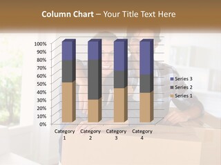 A Man And A Woman Are Sitting On A Cardboard Box PowerPoint Template