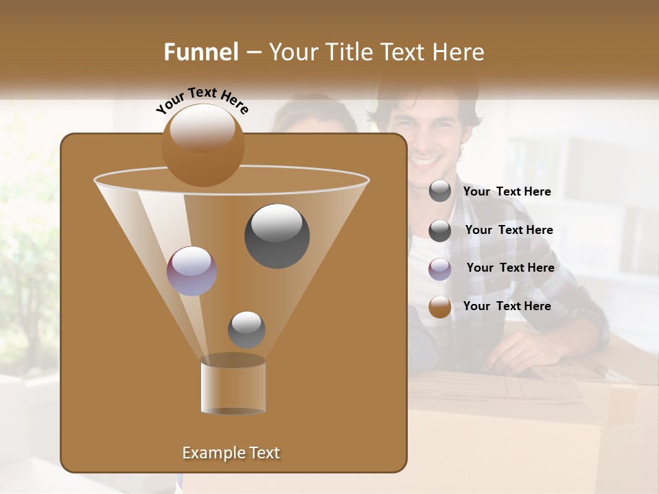 A Man And A Woman Are Sitting On A Cardboard Box PowerPoint Template