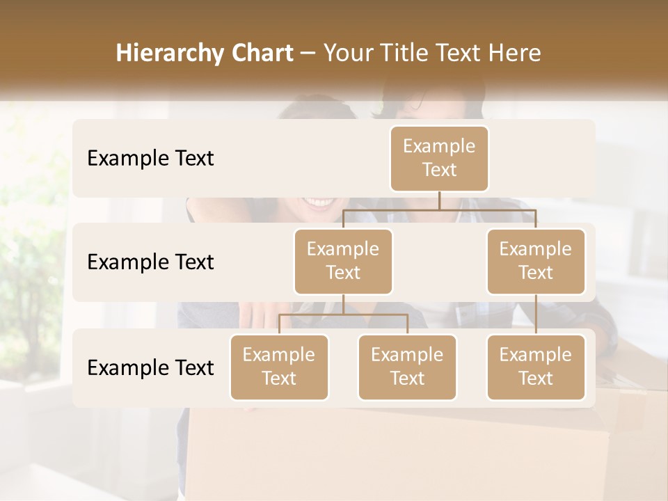 A Man And A Woman Are Sitting On A Cardboard Box PowerPoint Template