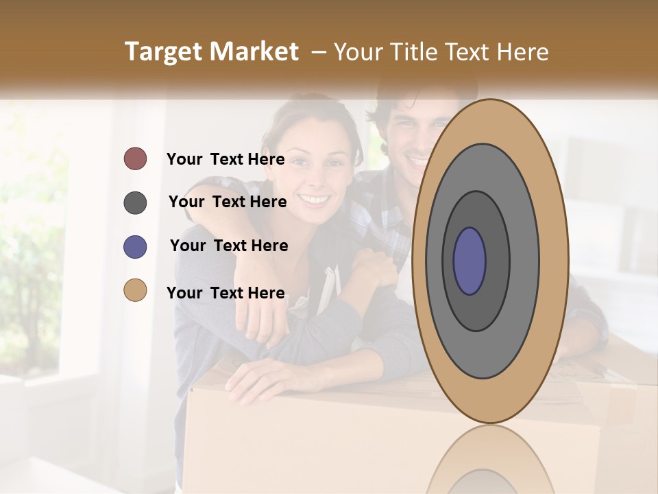 A Man And A Woman Are Sitting On A Cardboard Box PowerPoint Template