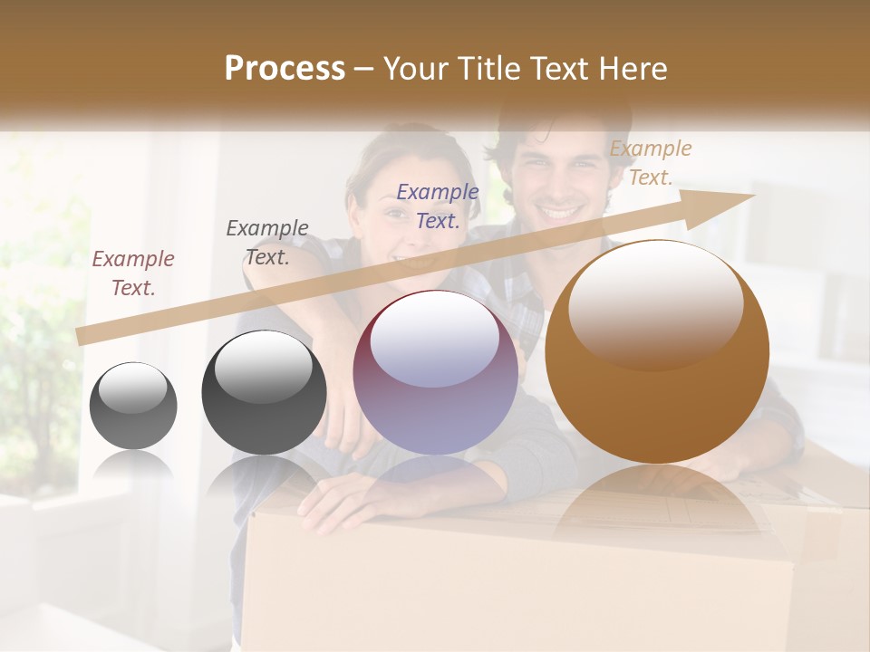 A Man And A Woman Are Sitting On A Cardboard Box PowerPoint Template