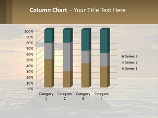 A Cross Sitting On Top Of A Rock In The Ocean PowerPoint Template