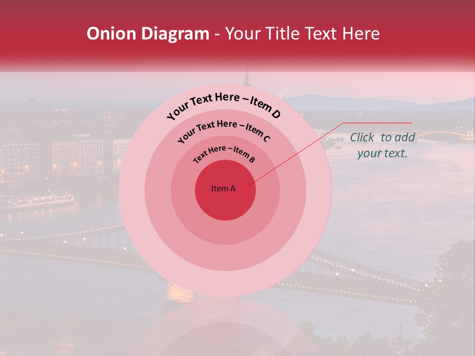 A Bridge Over A River With A City In The Background PowerPoint Template